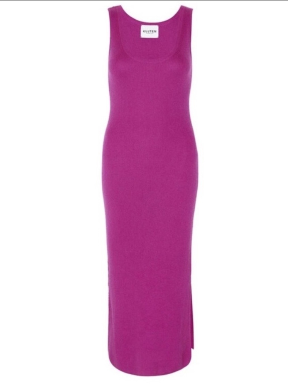 Luxury Kujten “Nelia” Magenta Cashmere/Silk Dress - like new - XS/S